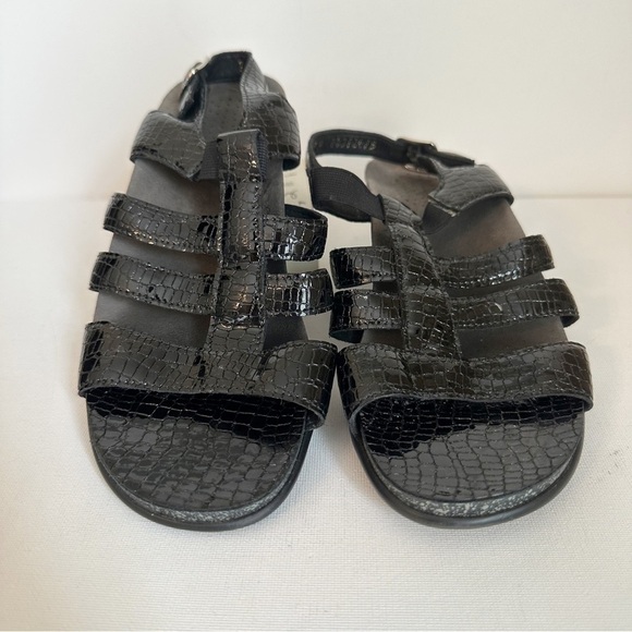 SAS Allegro Heel Strap Sandal in Black Croc - Size 7 - Picture 14 of 14